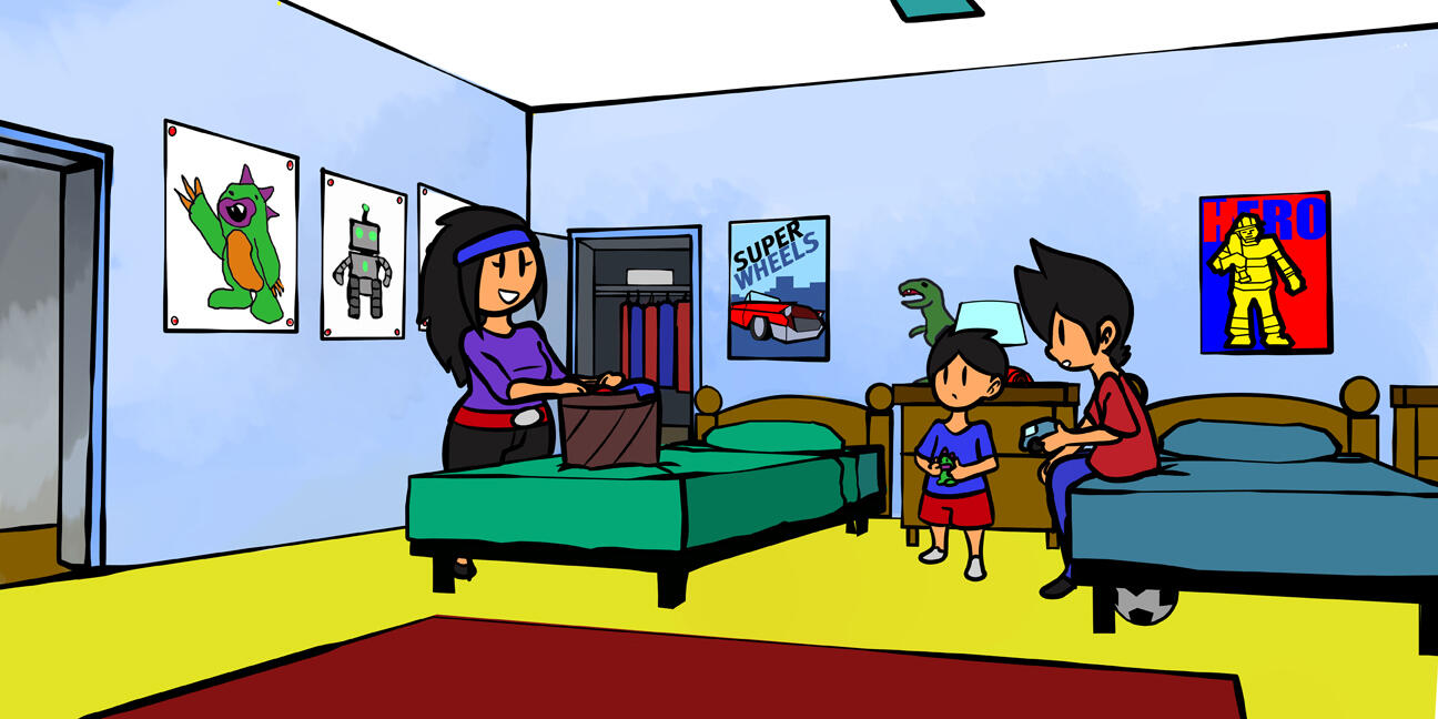 Mom says we have some errands today to get ready for school