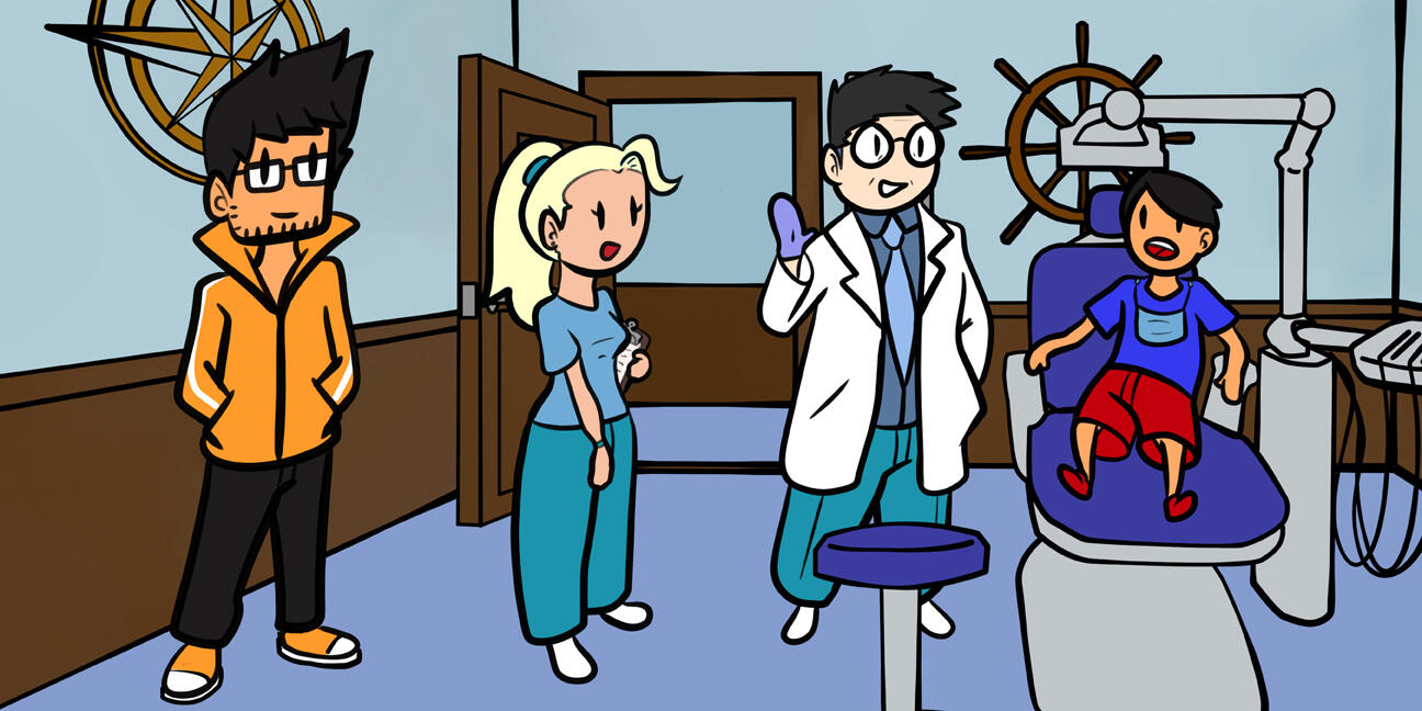 The dentist isn't a pirate after all